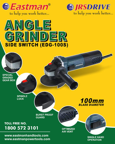 JRS Angle Grinder , Wheel Dia 100 Mm, Speed 11000 RPM. EDG-100S