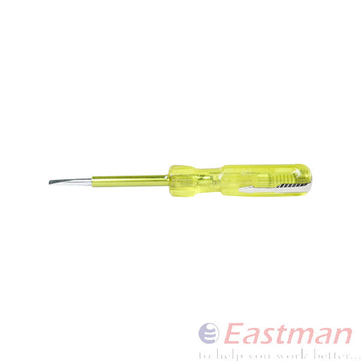 Eastman Screw Driver With Neon Bulb(500 V),Magnetic Tip ,Transparent, Acetate Handle ,Length125, E-2105 Eastman Cast & Forge Ltd (GT Raod - Ludhiana)