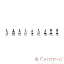 Eastman 9 Pcs. Torx Bit Sockets Set-T20,T25,T27,T30,T40,T45,T50,T55,T60 (Sku-E-3014)