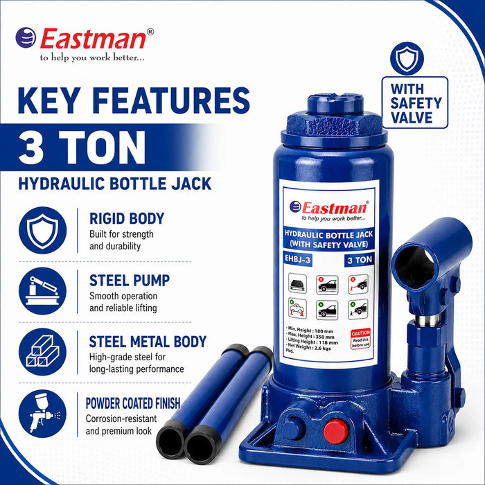 Eastman Hydraulic Bottle Jack E-2258