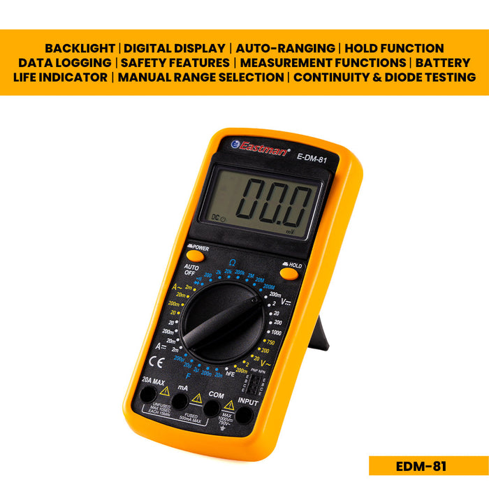 JRSDRIVE Digital Multimeter, DC Voltmeter And Ohm Volt,EDM-81 Eastman Cast & Forge Ltd (GT Raod - Ludhiana)