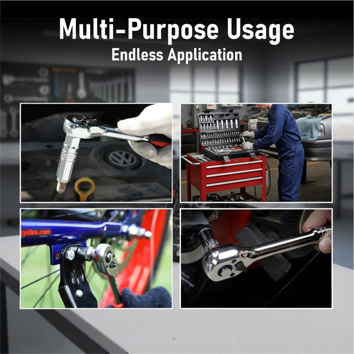 Eastman 1/2" And 1/4" SQDrive Socket Set , 94 Pcs Set E-2301