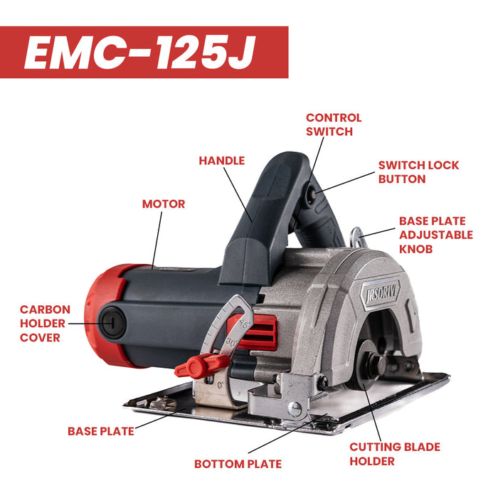 JRSDRIVE Marble Cutter Machine |1700w| EMC125J Eastman Cast & Forge Ltd (GT Raod - Ludhiana)