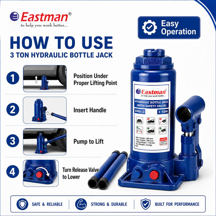 Eastman Hydraulic Bottle Jack E-2258