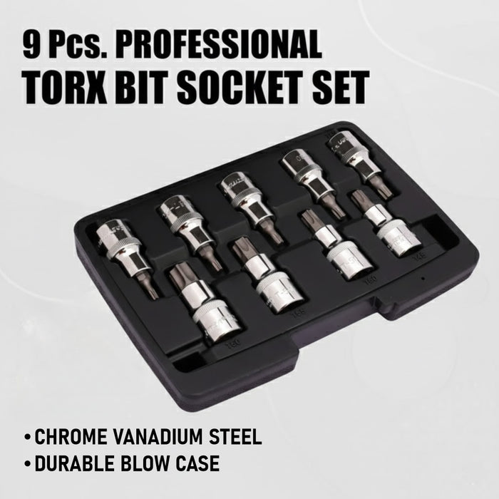 Eastman Torx Bit Sockets T Set 9pcs E-3014