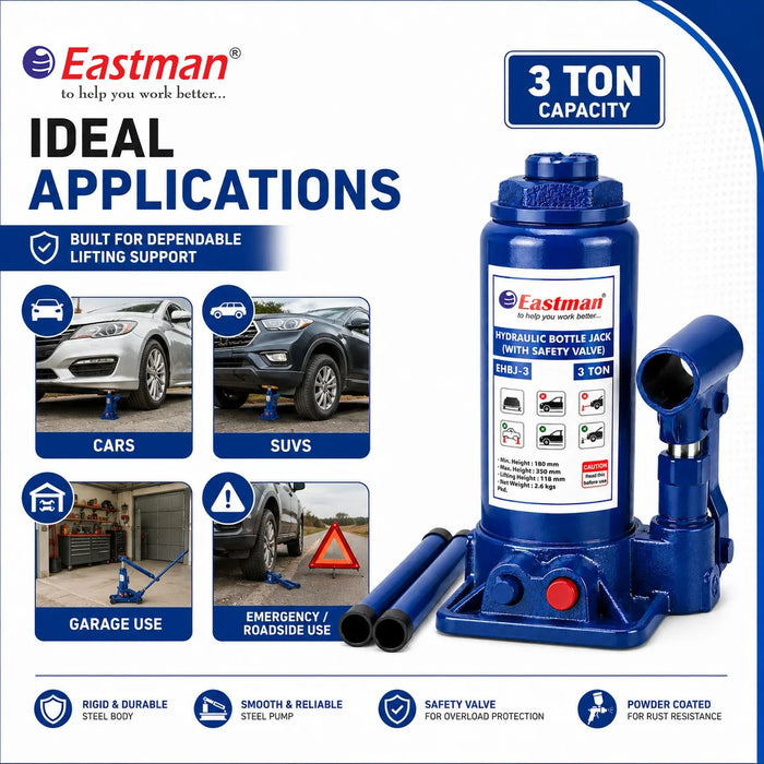 Eastman Hydraulic Bottle Jack E-2258