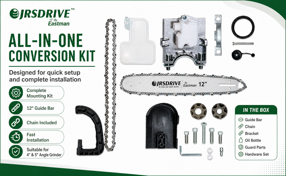 JRSDRIVE ECSB-300 Chain Saw Bracket Set: 300mm Chain Size & 12-Inch Guide Bar Length