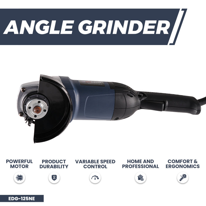 JRSDRIVE Heavy Duty Angle Grinder with 125 Mm Wheel Dia, 3000-9000 Rpm, 1350W, Single Speed model (EDG-125NE) Eastman Cast & Forge Ltd (GT Raod - Ludhiana)