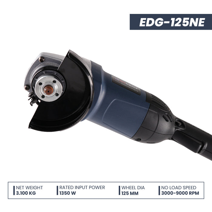 JRSDRIVE Heavy Duty Angle Grinder with 125 Mm Wheel Dia, 3000-9000 Rpm, 1350W, Single Speed model (EDG-125NE) Eastman Cast & Forge Ltd (GT Raod - Ludhiana)