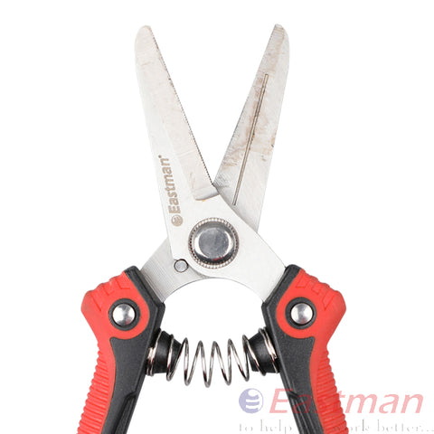 Eastman Prunning Shears With Straight Jaw, Selected Stainless Steel, Selected Alloy Steel, Size:- 185mm, E-3025