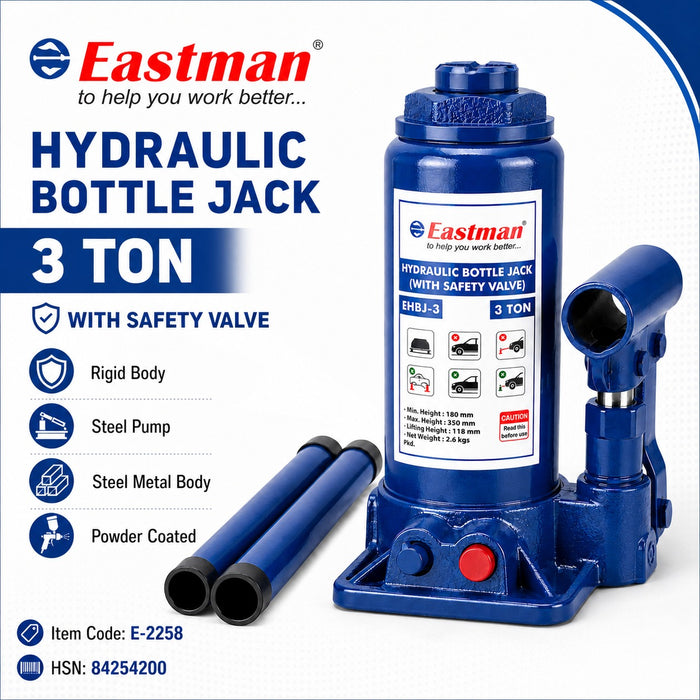 Eastman Hydraulic Bottle Jack E-2258