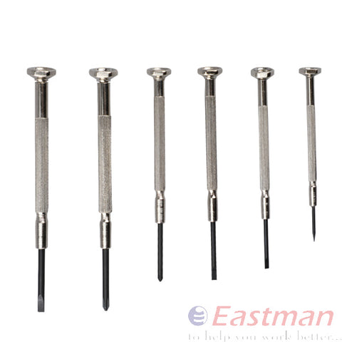EASTMAN 6 PCS PRECISION SCREW DRIVER SET 3015 TANDARD SCREW DRIVER INSULATED TIP WITH SPRING STEEL BLADE DRIVER KIT WITH TESTER 8Pcs WITH NEON BULB TESTER