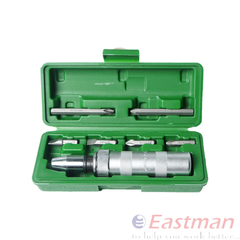 Eastman Impact Driver,CHROME VANADIUM - BITS,6 Bits Of 80mm , Set Of 1 E-2500-02