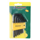 Eastman Star Allen Key Set, Short Pattern, CRV, Champhered Heads, Black Finish, Set Of 07 Pcs, Size:- T10 To T40, EAK-2407