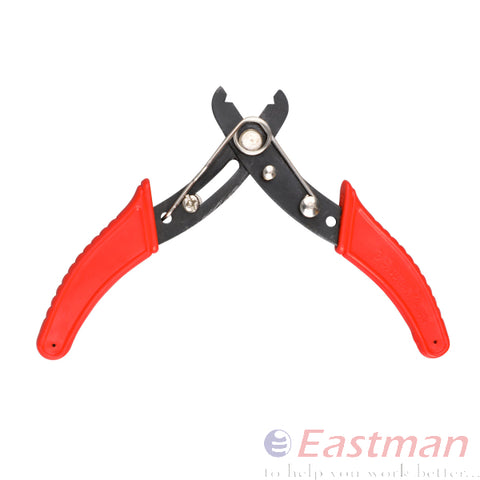 Eastman Wire Stripper Cutter, Insulated Grip Black Phosphate, High Carbon Steel,Size 5/125mm, PACK OF 20 E-2024