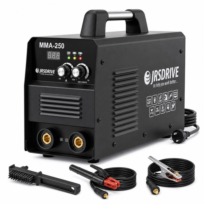 JRSDRIVE EAWSI-250 Portable ARC Welding Machine | Lightweight 7kg Design | 160V-250V Wide Voltage Support
