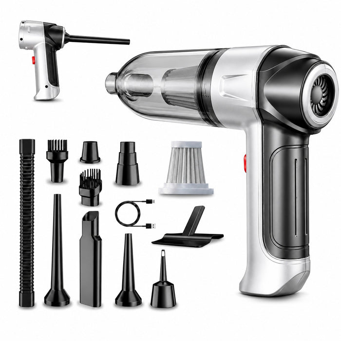 JRSDRIVE ECVB588N Cordless Vacuum Cleaner – 70W High Power, 11000pa Suction, 8V Battery with HEPA Filtration & Multi-Utility Nozzles