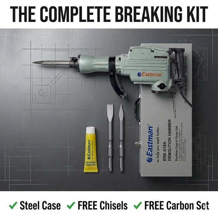 JRSDRIVE ERB-016A Demolition Hammer | 1600W | 32J Impact Energy