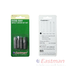 EASTMAN IMPACT DRIVER BIT SET, 36MM, EID-5001