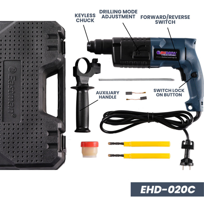 JRSDRIVE Hammer Drill Machine Capacity 20mm, EHD-020C Eastman Cast & Forge Ltd (GT Raod - Ludhiana)