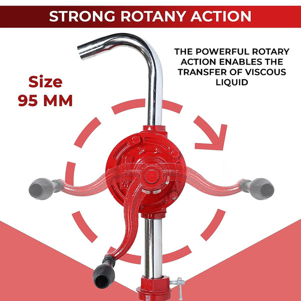 Eastman Rotary Barrel Rotary Pump, 90MM (Painted Pipe). E-2262