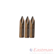 Eastman Spare Bit For Impact Driver Set 5/6 Hex Bit In Micro Copper Ph2, Set Of 24pcs Bit, EIDB-5036