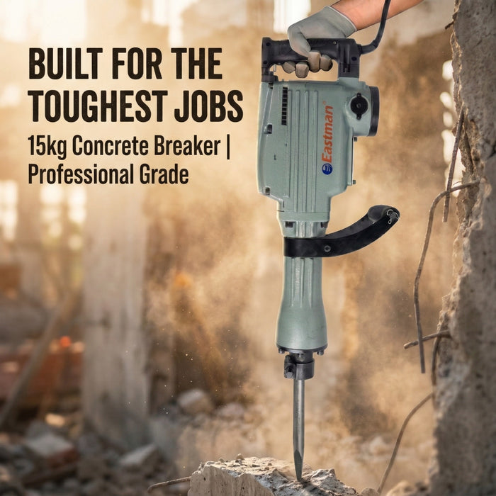 JRSDRIVE ERB-016A Demolition Hammer | 1600W | 32J Impact Energy