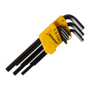 Eastman Ball Point Allen Key Set, Long Pattern, CRV, Champhered Heads, Black Finish, Set Of 09Pcs, Matric Size:- 1.5mm To 10mm, EAK-2408