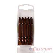 Eastman Double End Magnetic Bit Set, Finish Mirror Copper + Magnetic, Set Of 10 Bits, E-2256