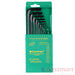Eastman EAK-2403 Allen Key : 9 PC SET Chrome Vanadium Steel Phosphate Finish Extra Long Black Ball Point Fully Heat Treated 48-52 HRC Hex Key Allen Wrench Set With Comfort Grip Eastman Cast & Forge Ltd (GT Raod - Ludhiana)
