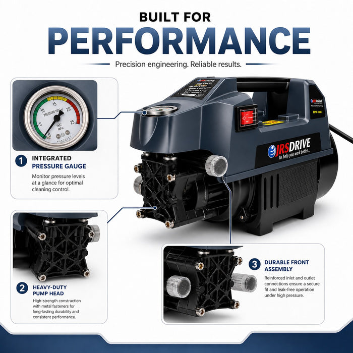 JRSDRIVE Induction Washer ,90 Bar, 6.5 L/Min ,1600W  EPW1690