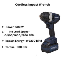 Eastman JRS Drive Cordless Impact Wrench - 1/2 inch, ECIW-600