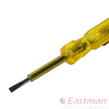 Eastman Screw Driver With Neon Bulb(500 V),Magnetic Tip ,Transparent, Acetate Handle ,Length125, Pack Of 10 E-2105