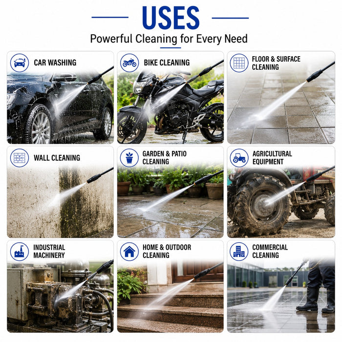 JRSDRIVE EIPW-23100 Electric Pressure Washer – Industrial Durability for All-Day Cleaning