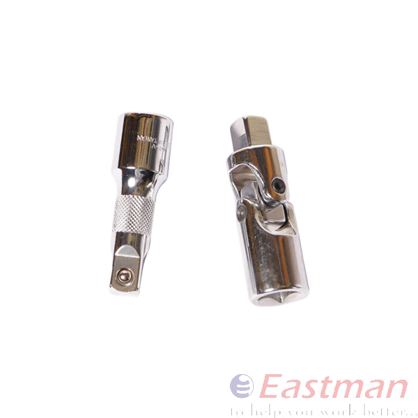 "Eastman 1/2 SQ. 24 Pc DRIVE SOCKET SETS ,Metal Box, Bright Chrome Finish ,(E-2202-E-624-R1)