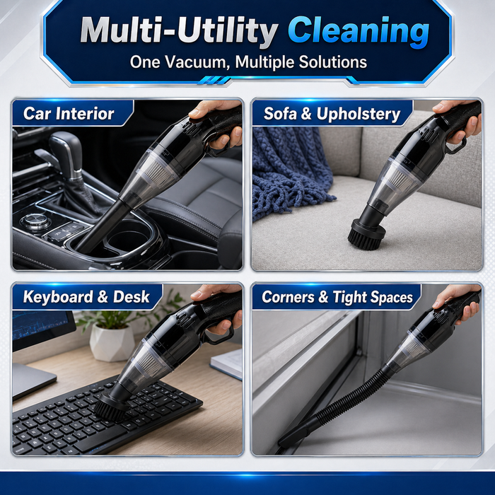 JRSDRIVE ECV-528N Cordless Vacuum – Lightweight & Powerful Cleaning for Car Interiors, Home Corners & Furniture