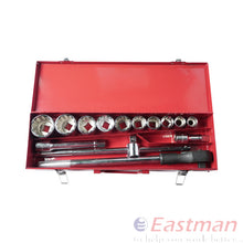 Eastman 3/4 SQ. DRIVE FLAT BIT SOCKETS ,Square Drive , Cold Forge ,Chrome Vanadium Steel, 14 Pcs Set , (E-2222E)