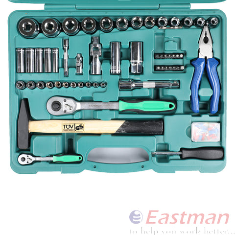 Eastman 100 PCS SOCKET & BIT SET ,BMC Pack , Knurled Sockets ,(E-2302)
