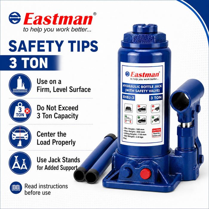 Eastman Hydraulic Bottle Jack E-2258