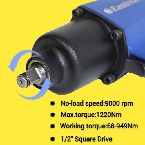 1/2 Air Impact Wrench ,68949 Nm ,9000 RPM, Size 10 Mm (EAIW949) Eastman Cast & Ltd