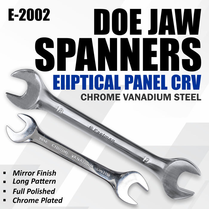Eastman DOE JAW SPANNERS - ELLPTICAL PANEL - CRV, (20X22MM TO 30X32MM) E-2002 Eastman Cast & Forge Ltd (GT Raod - Ludhiana)