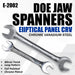 Eastman DOE JAW SPANNERS - ELLPTICAL PANEL - CRV, (20X22MM TO 30X32MM) E-2002 Eastman Cast & Forge Ltd (GT Raod - Ludhiana)
