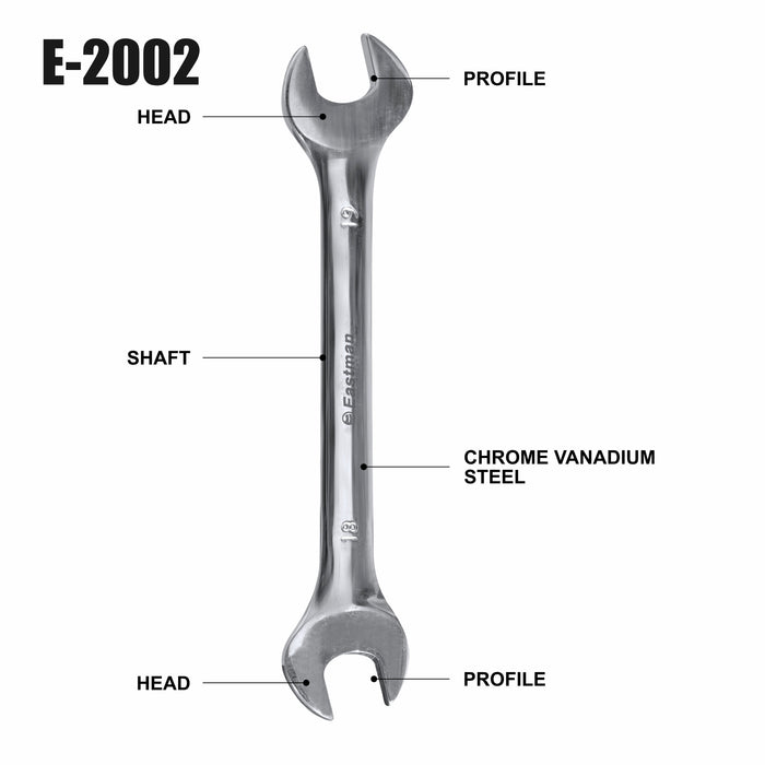 Eastman DOE JAW SPANNERS - ELLPTICAL PANEL - CRV, (20X22MM TO 30X32MM) E-2002 Eastman Cast & Forge Ltd (GT Raod - Ludhiana)