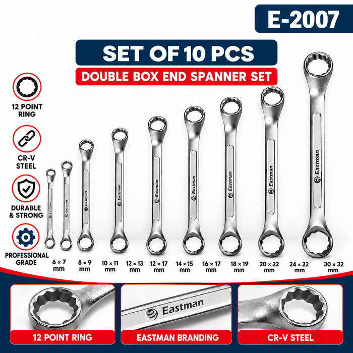 Eastman Bi-Hexagonal Ring Spanner, Box Pack, E-2007