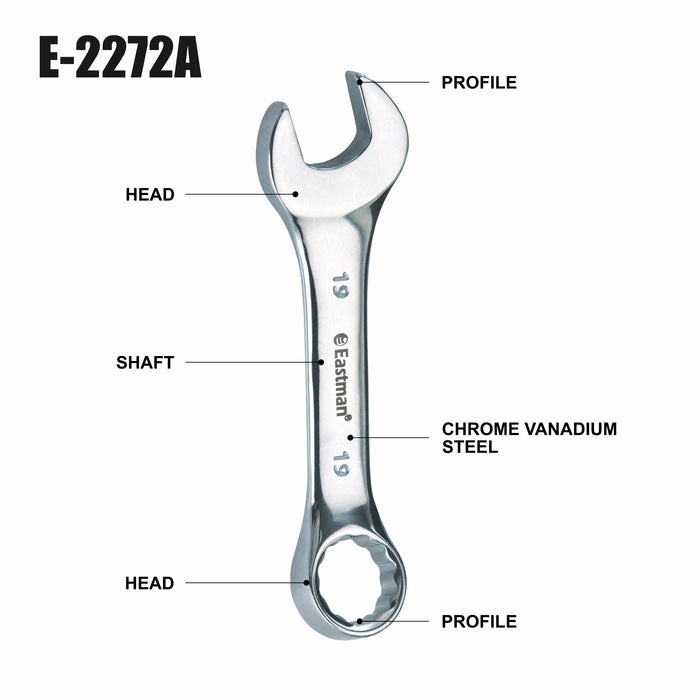 Eastman Stubby Wrench Matric & Sae E2272A Eastman Cast & Forge Ltd