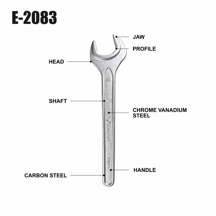 Eastman Single Open End Spanners - Big Sizes E2083 Eastman Cast & Forge Ltd