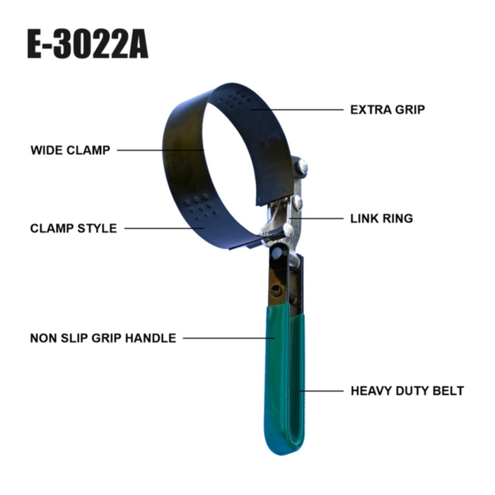 Eastman Oil Filter Wrench (Steel Clamp) E3022 Eastman Cast & Forge Ltd