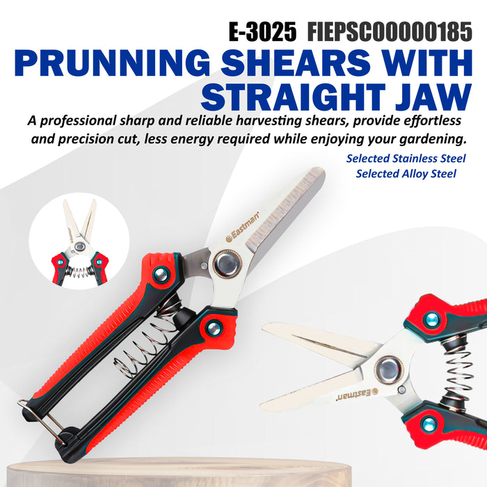 Eastman Prunning Shears With Straight Jaw, Selected Stainless Steel, Selected Alloy Steel, E-3025 Eastman Cast & Forge Ltd (GT Raod - Ludhiana)