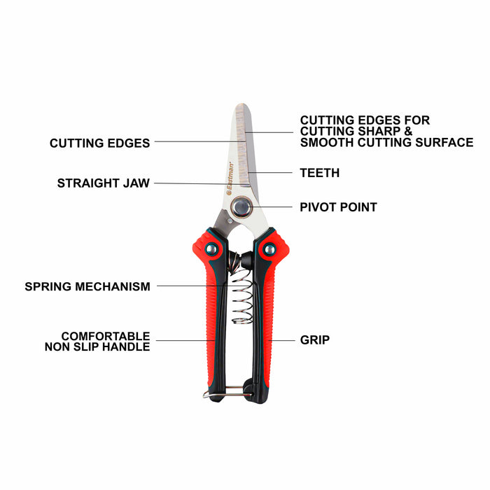 Eastman Prunning Shears With Straight Jaw, Selected Stainless Steel, Selected Alloy Steel, E-3025 Eastman Cast & Forge Ltd (GT Raod - Ludhiana)