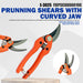 Eastman Prunning Shears With Curved Jaw, Selected Stainless Steel, Selected Alloy Steel, Size:- 190mm, E-3025 Eastman Cast & Forge Ltd (GT Raod - Ludhiana)
